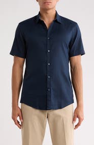 BOSS Roan Ken Short Sleeve Button-Up Shirt