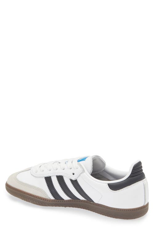 Shop Adidas Originals Adidas Samba Og Sneaker In White/indigo/cream White