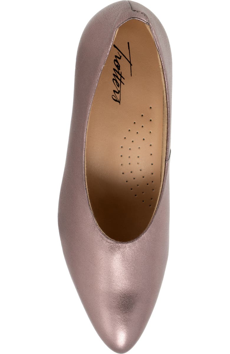 Trotters Kimber Pointed Toe Kitten Heel Pump, Alternate, color, Rose Pewter