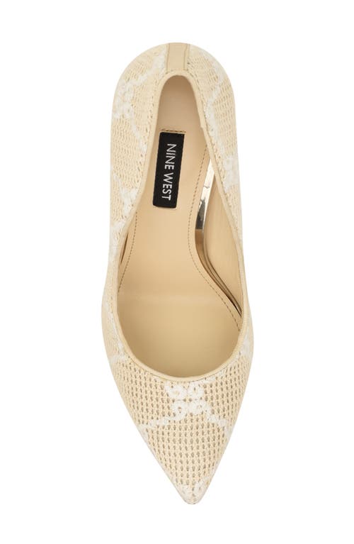 Nine West Tatiana Pointed Toe Pump In Neutral
