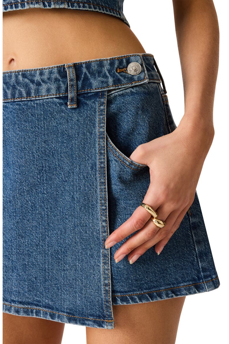 Brightin Denim Skort, Alternate, color, BLUE HEATHER