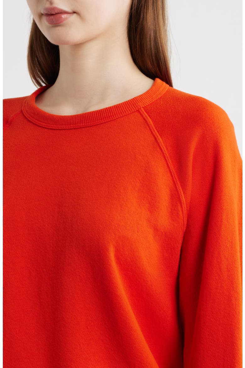 College French Terry Sweatshirt, Alternate, color, PERSIMMON
