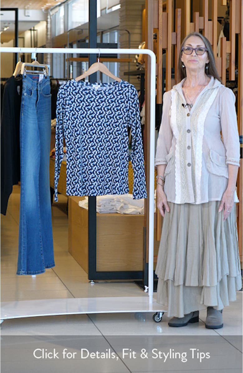 Printed Long Sleeve Cotton T-Shirt, sales video thumbnail