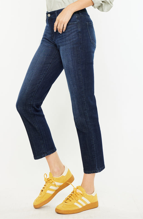 Official Kancan Usa Delvey Mid Rise Boyfriend Jeans In Dark Wash