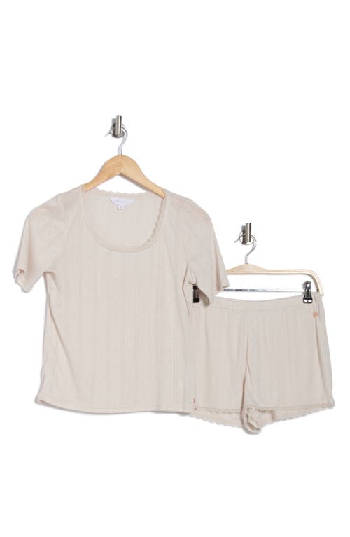 DANSKIN DANSKIN POINTELLE STRIPE PAJAMAS