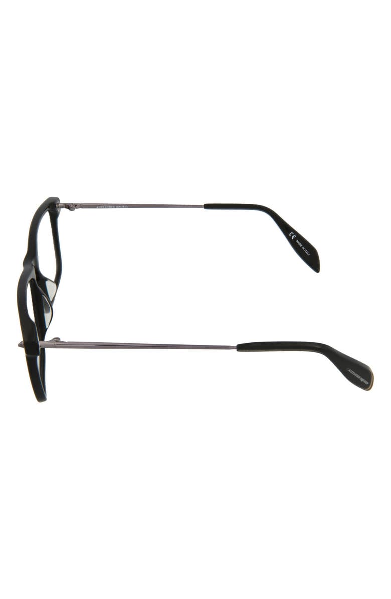 McQueen Alexander McQueen 57mm Rectangular Optical Frames, Alternate, color,
