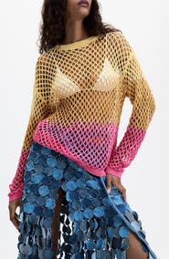 Desigual Open Stitch Ombre Pullover