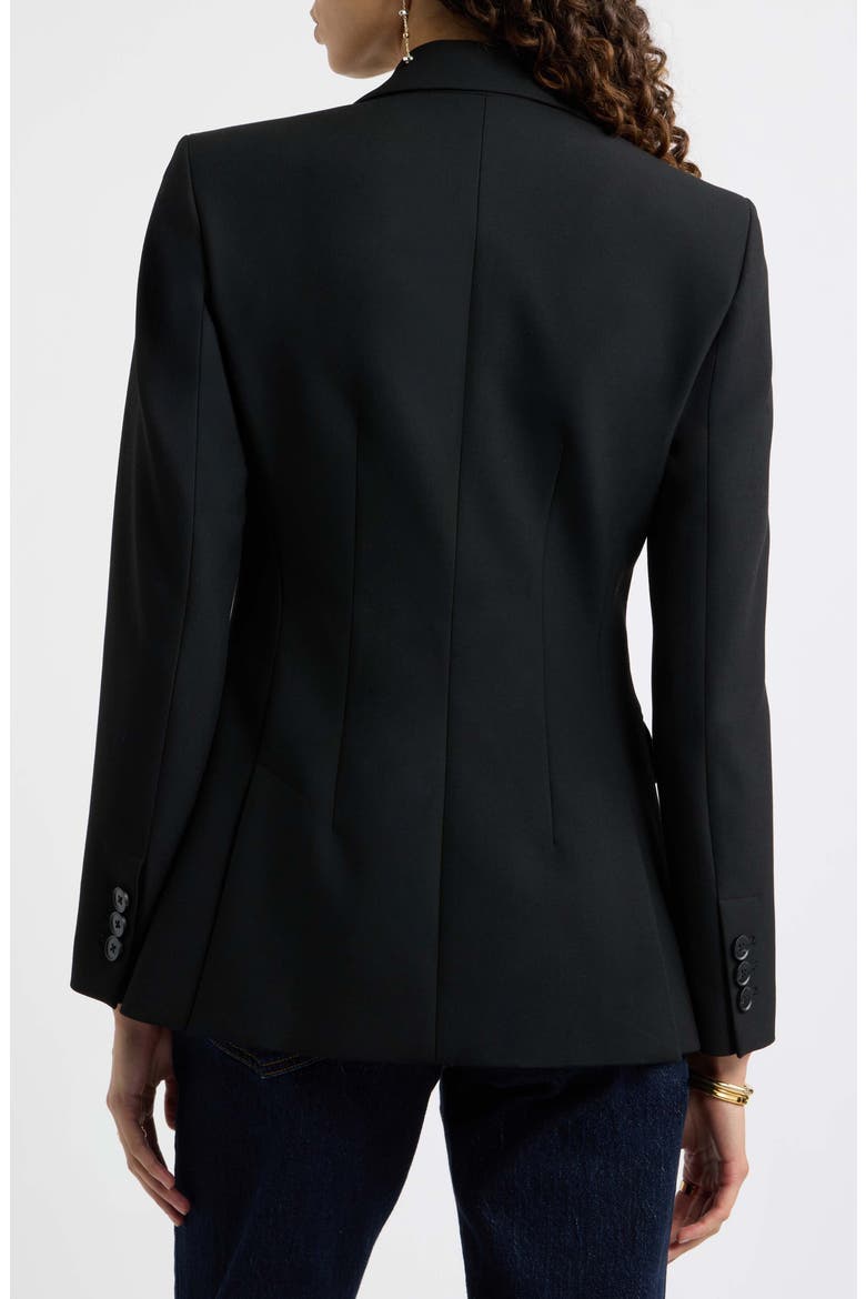 Astrid Sculpted Two-Button Blazer, Alternate, color, BLACK