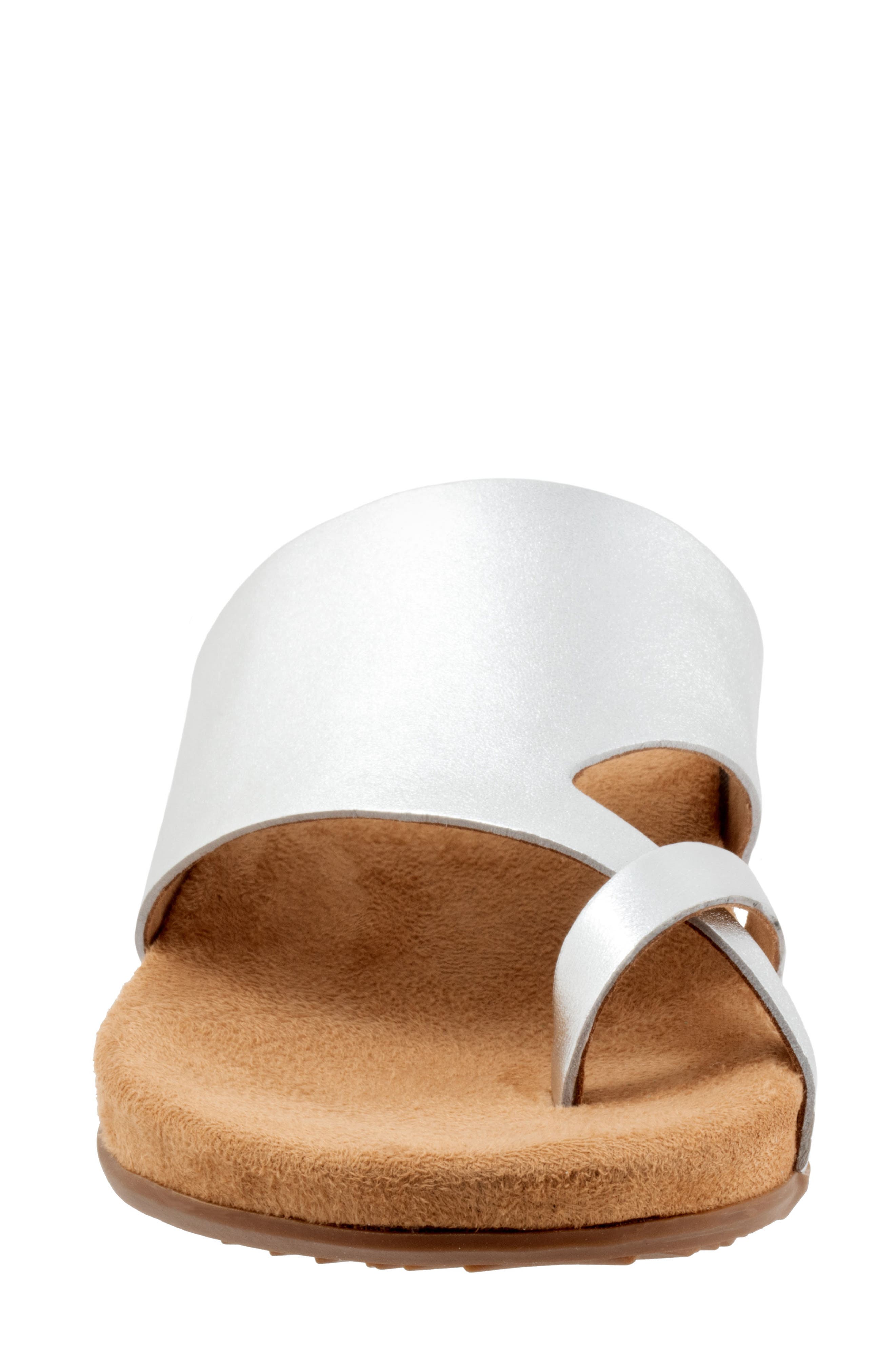 SoftWalk<sup>®</sup> Blaine Slide Sandal, Alternate, color, Silver