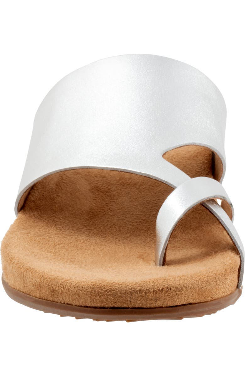 SoftWalk<sup>®</sup> Blaine Slide Sandal, Alternate, color, Silver