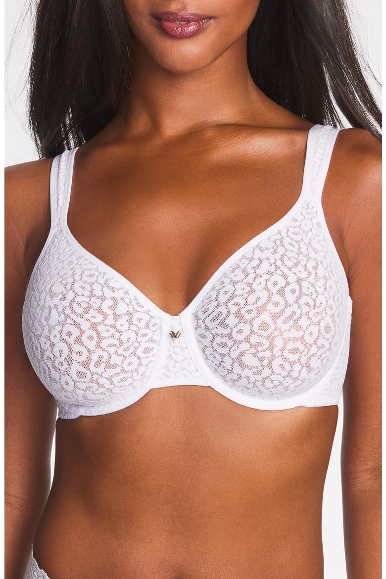High Bar Underwire Bra, Main, color, WHITE