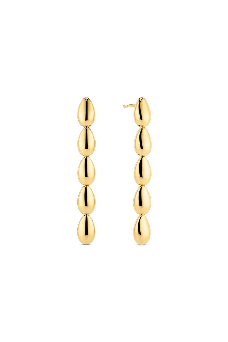 Earrings Goccia Pianura, Main, color, 18K Gold Plated