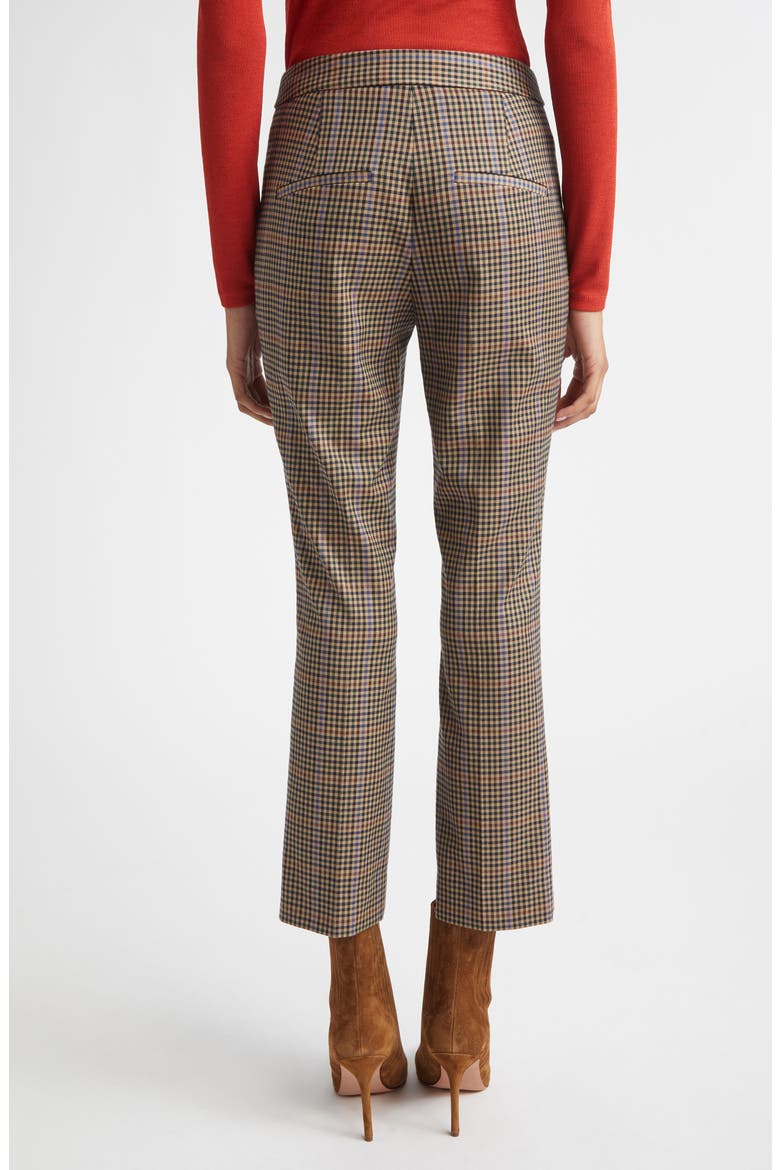 Arte Plaid Crop Pants, Alternate, color, RUSSET MULTI