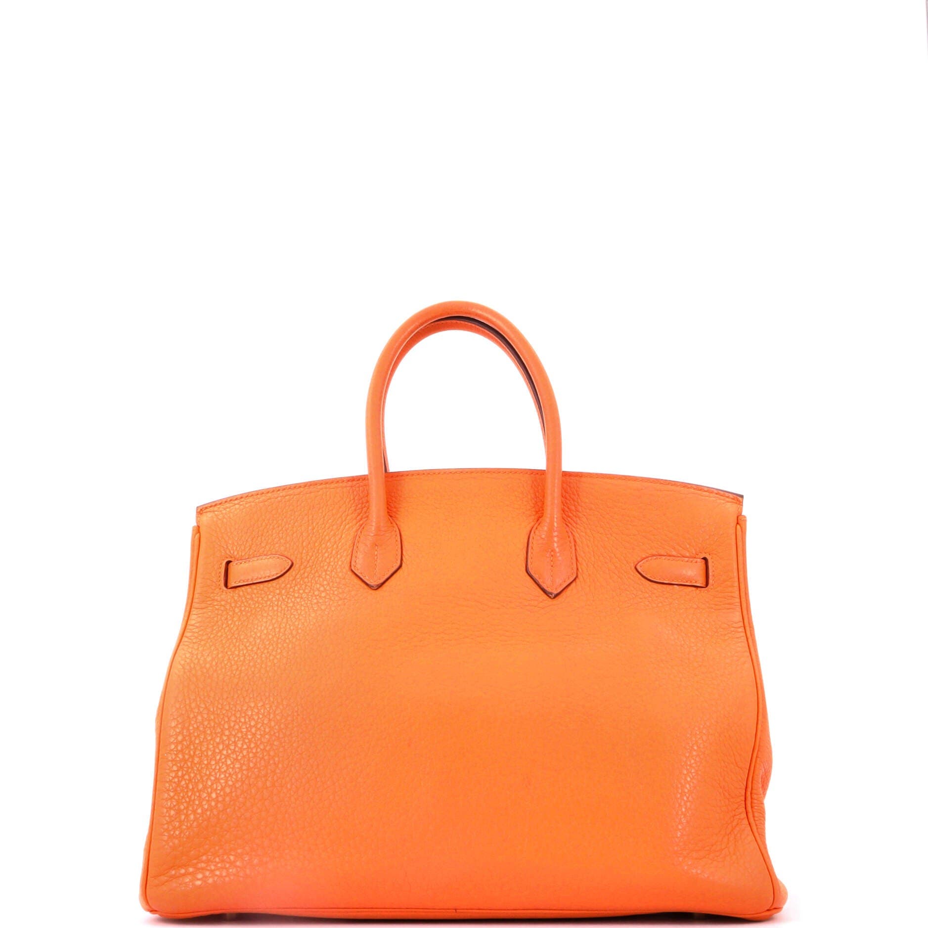 Birkin Handbag Orange Clemence with Gold Hardware 35, Alternate, color, Orange
