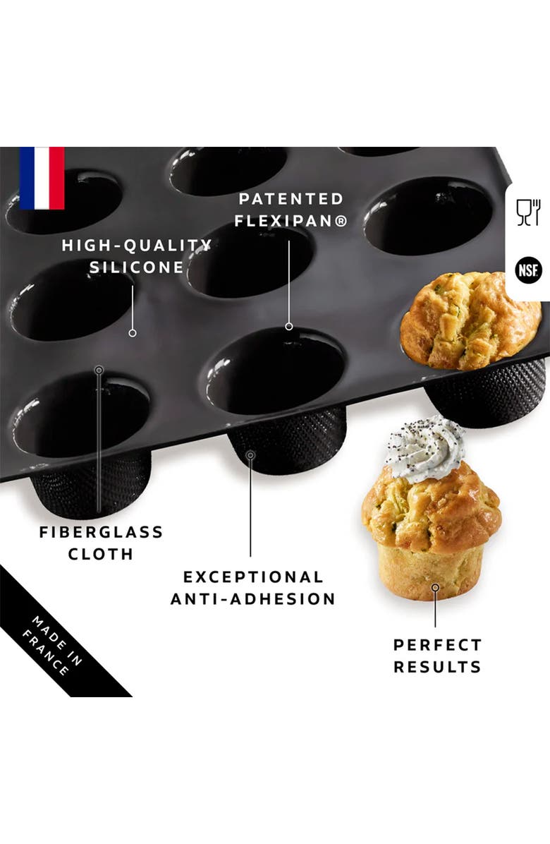 Silpat Flexipan 12 Mini-Muffins Mold, Alternate, color,
