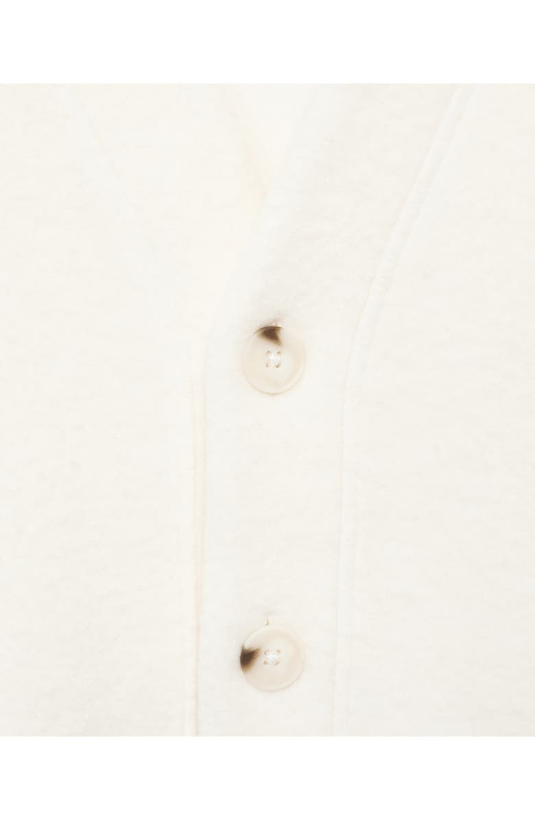 MANGO Cotton & Wool Blend Cardigan, Alternate, color, Ivory White