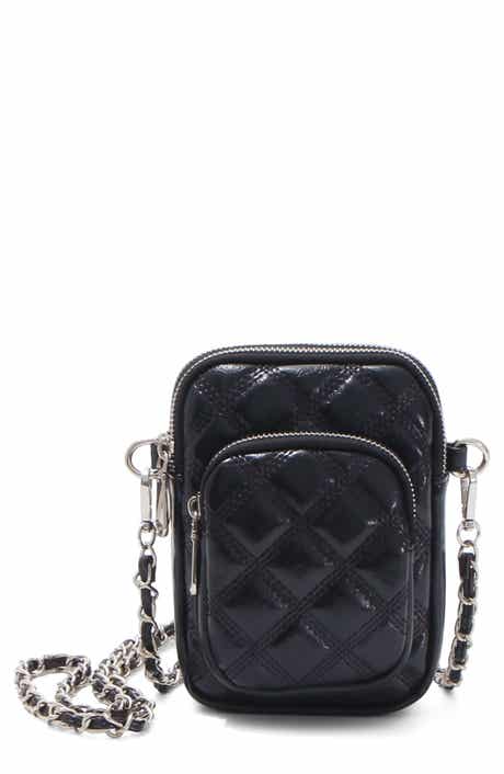 Cushion Quilted Faux Leather Crossbody Bag
