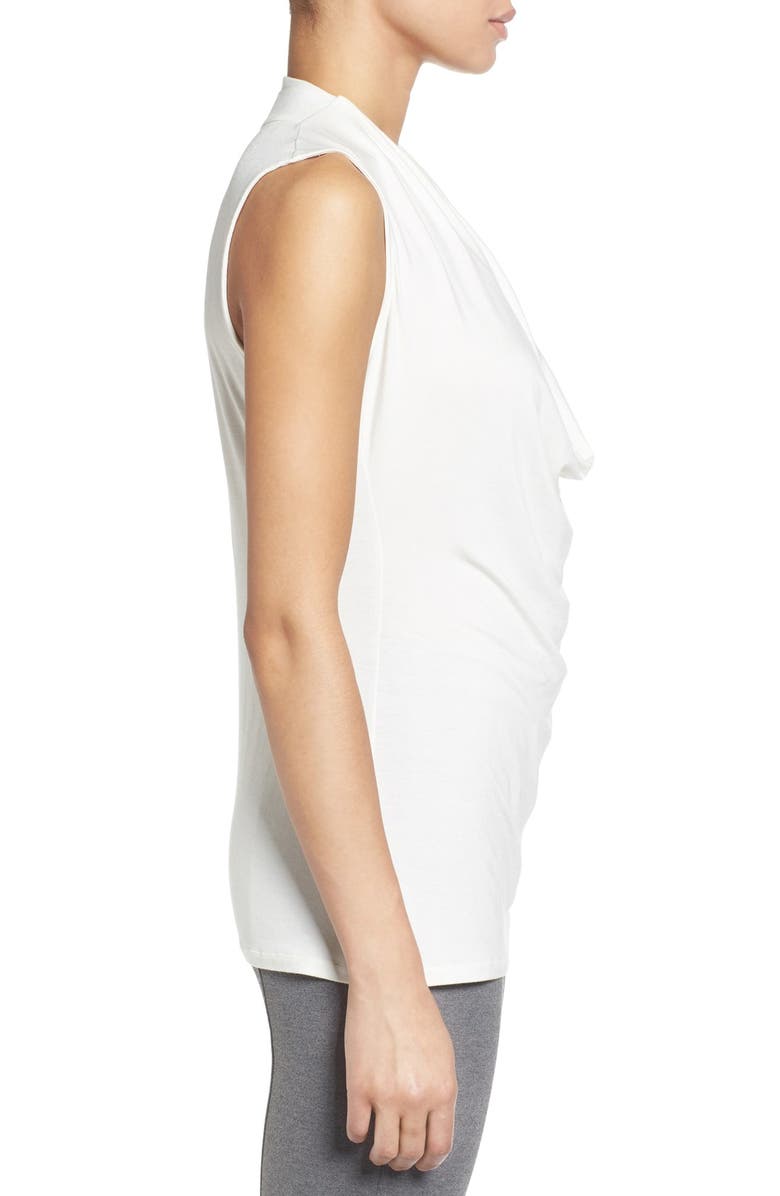 Halogen<sup>®</sup> Sleeveless Drape Neck Top, Alternate, color, Ivory Cloud