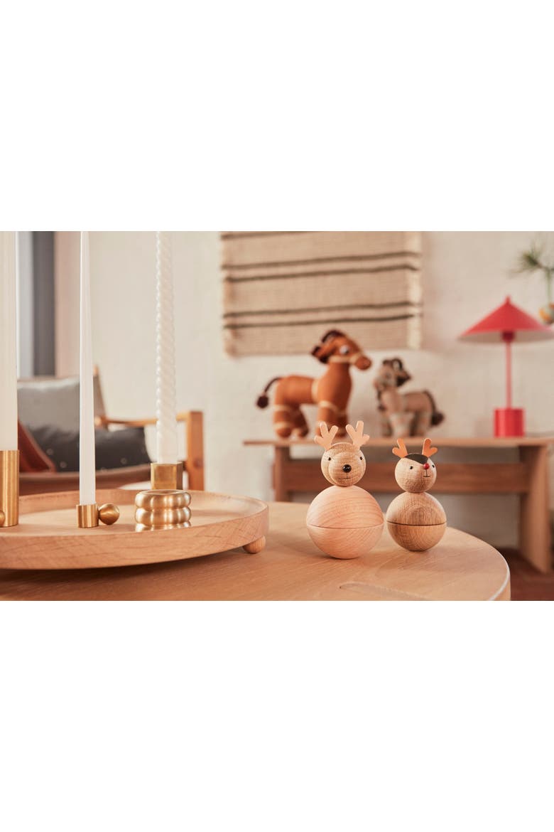 Palloa Solid Brass Candleholder, Alternate, color, Brushed Brass