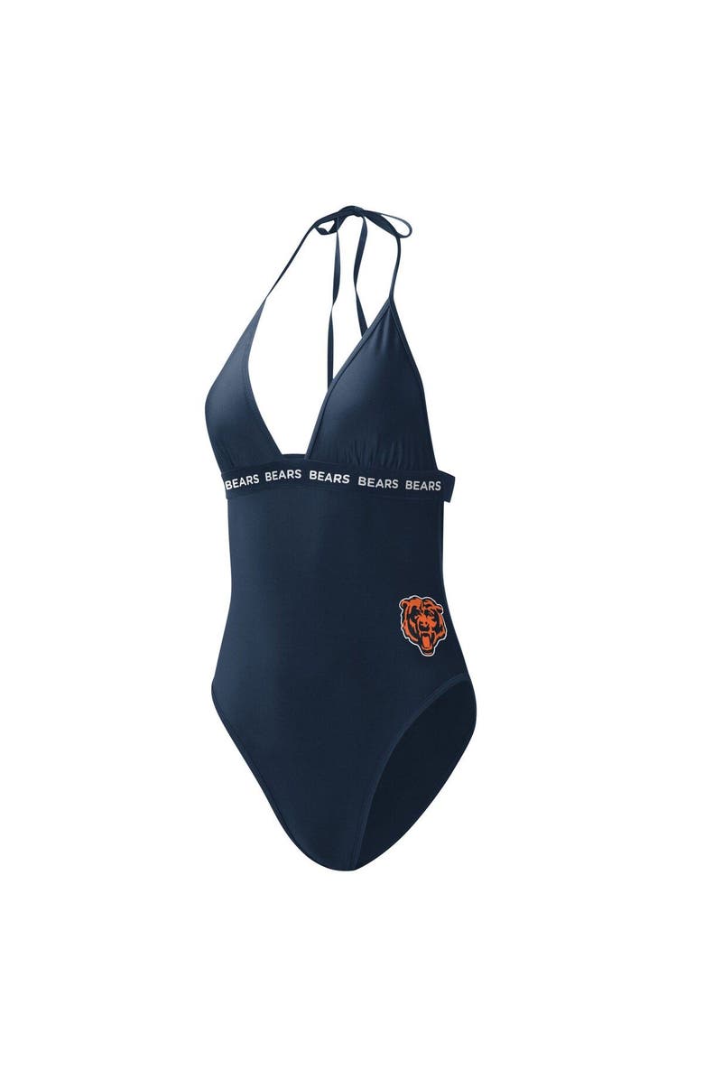 G-III 4HER BY CARL BANKS Women's G-III 4Her by Carl Banks Navy Chicago Bears Full Count One-Piece Swimsuit, Alternate, color, Navy