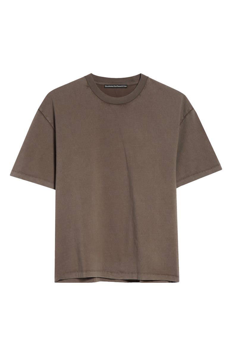 STOCKHOLM SURFBOARD CLUB Box Fit Back Logo Organic Cotton Graphic T-Shirt, Alternate, color, Hickory