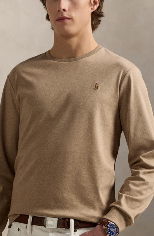 Polo Ralph Lauren Soft Touch Long Sleeve T-shirt In Gray
