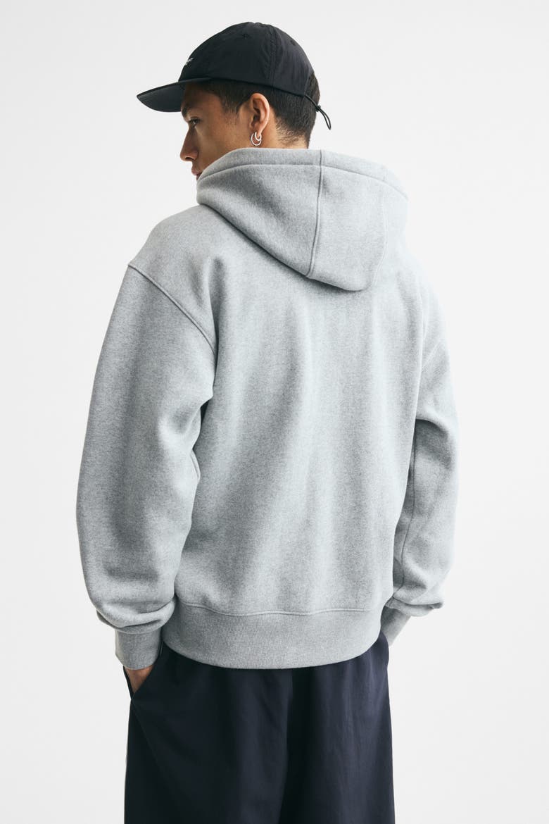 Relaxed-fit Hooded Jacket, Alternate, color, Light gray melange