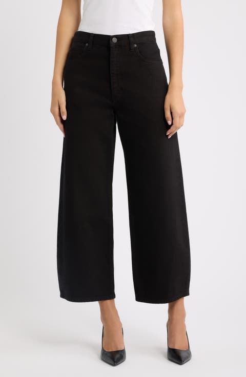 The Bow Crop Barrel Leg Jeans