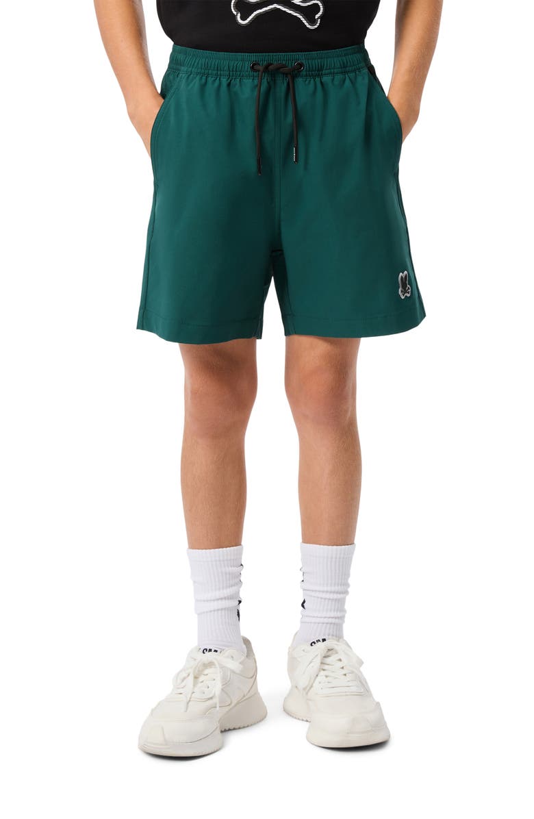 Psycho Bunny Kids' Palmview Hydrochromic Swim Trunks, Alternate, color, Sea Moss