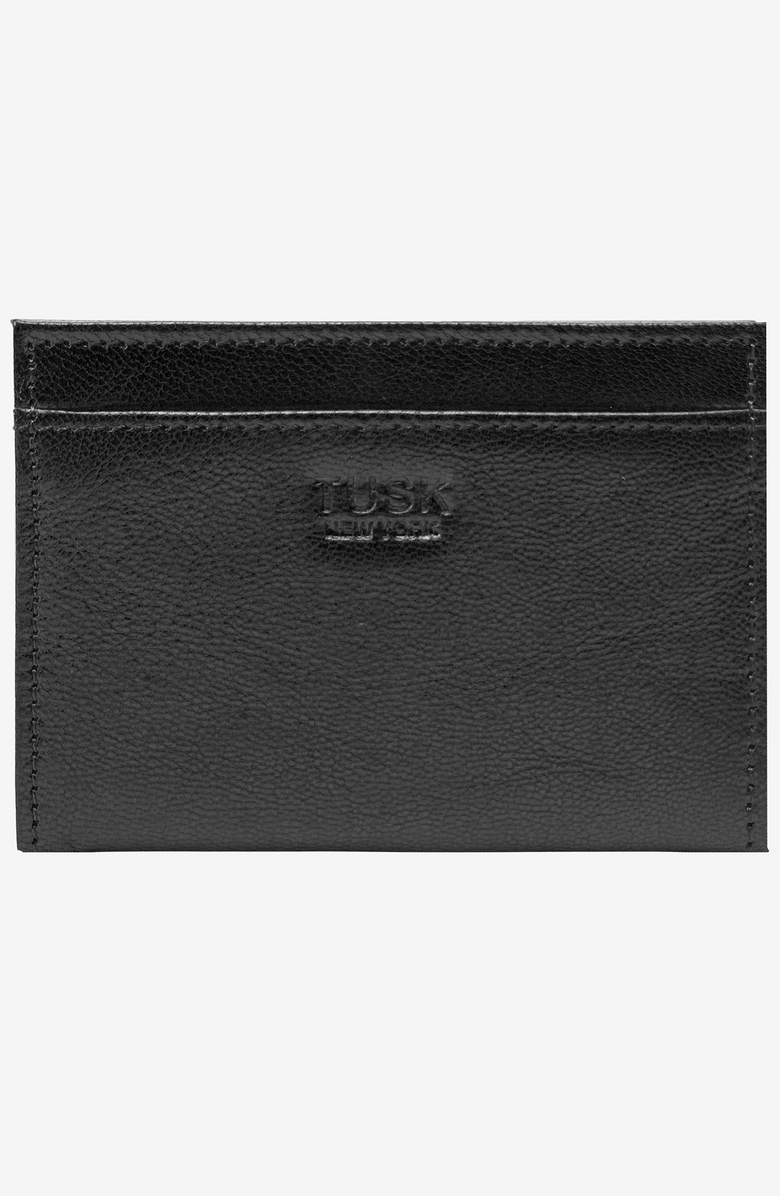Tusk Leonardo Folded Card Case Wallet, Main, color, Black / Blue