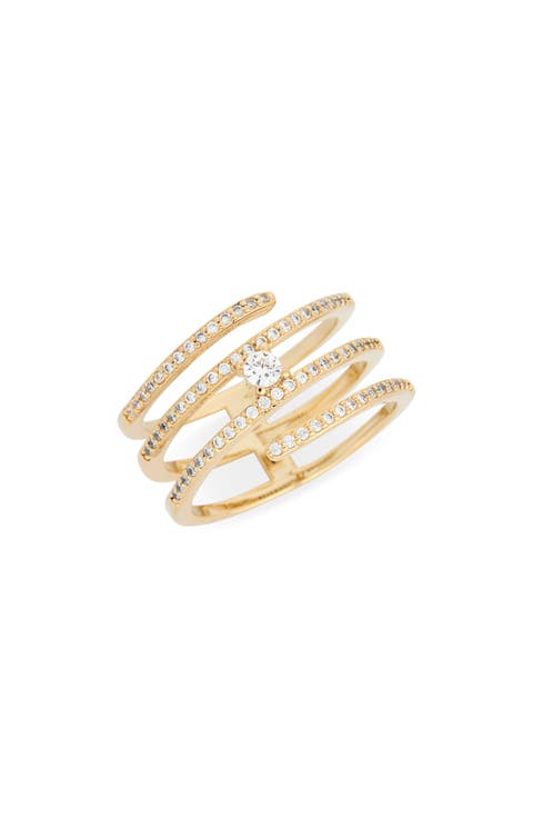 Cubic Zirconia Wrap Ring