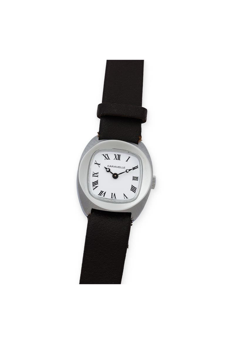 Caravelle Lady Watch, Main, color, White