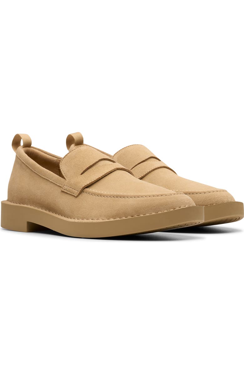 Clarks<sup>®</sup> Martock Lo Penny Loafer, Alternate, color, Dark Sand Suede