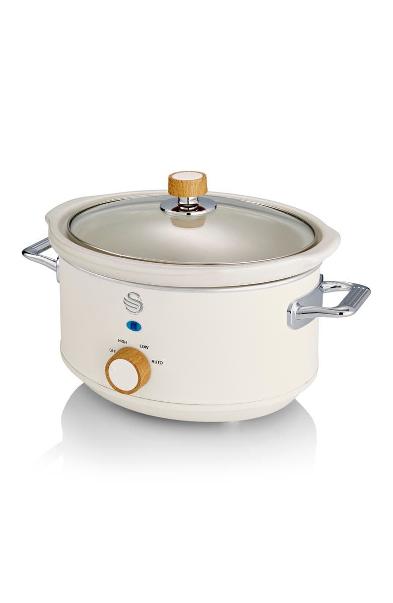 Swan Nordic 3.5L Slow Cooker, Main, color, White