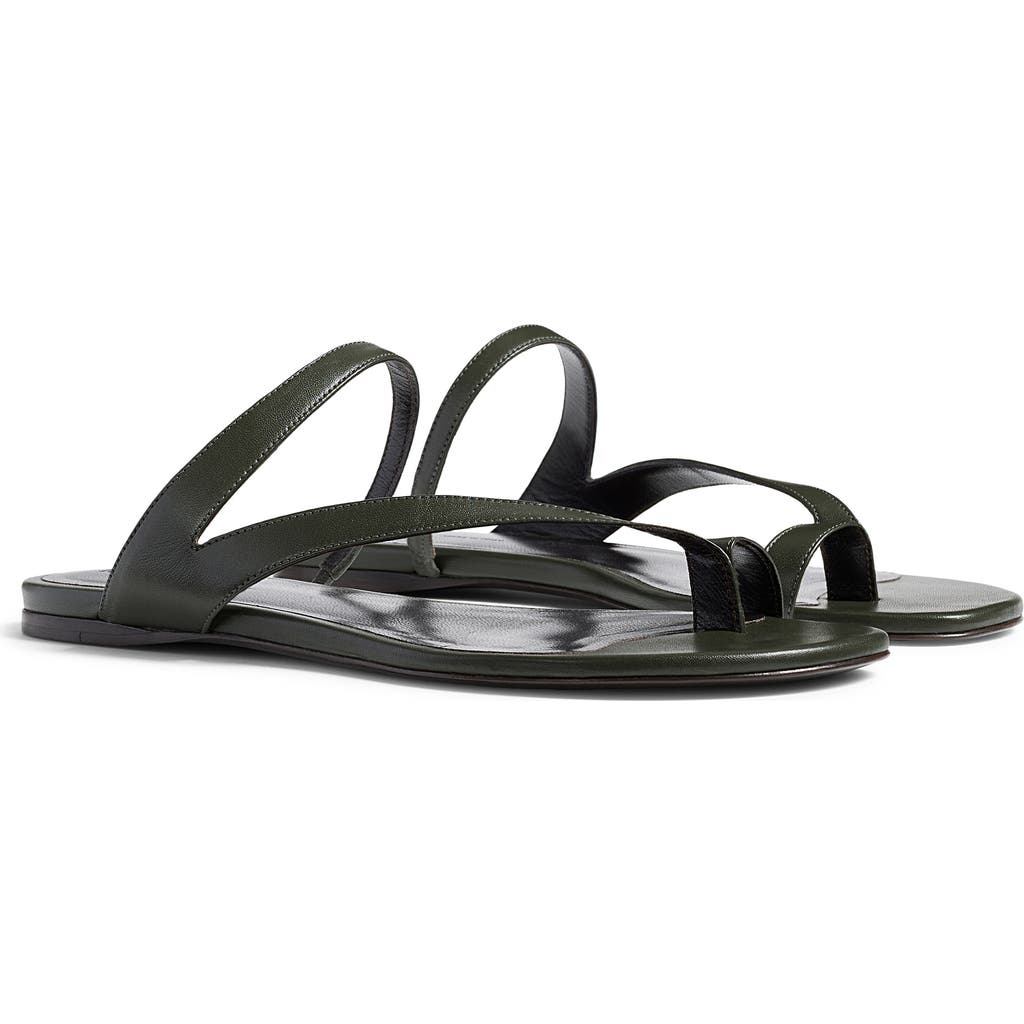Khaite Aimee Flat Sandal in Racing Green  product