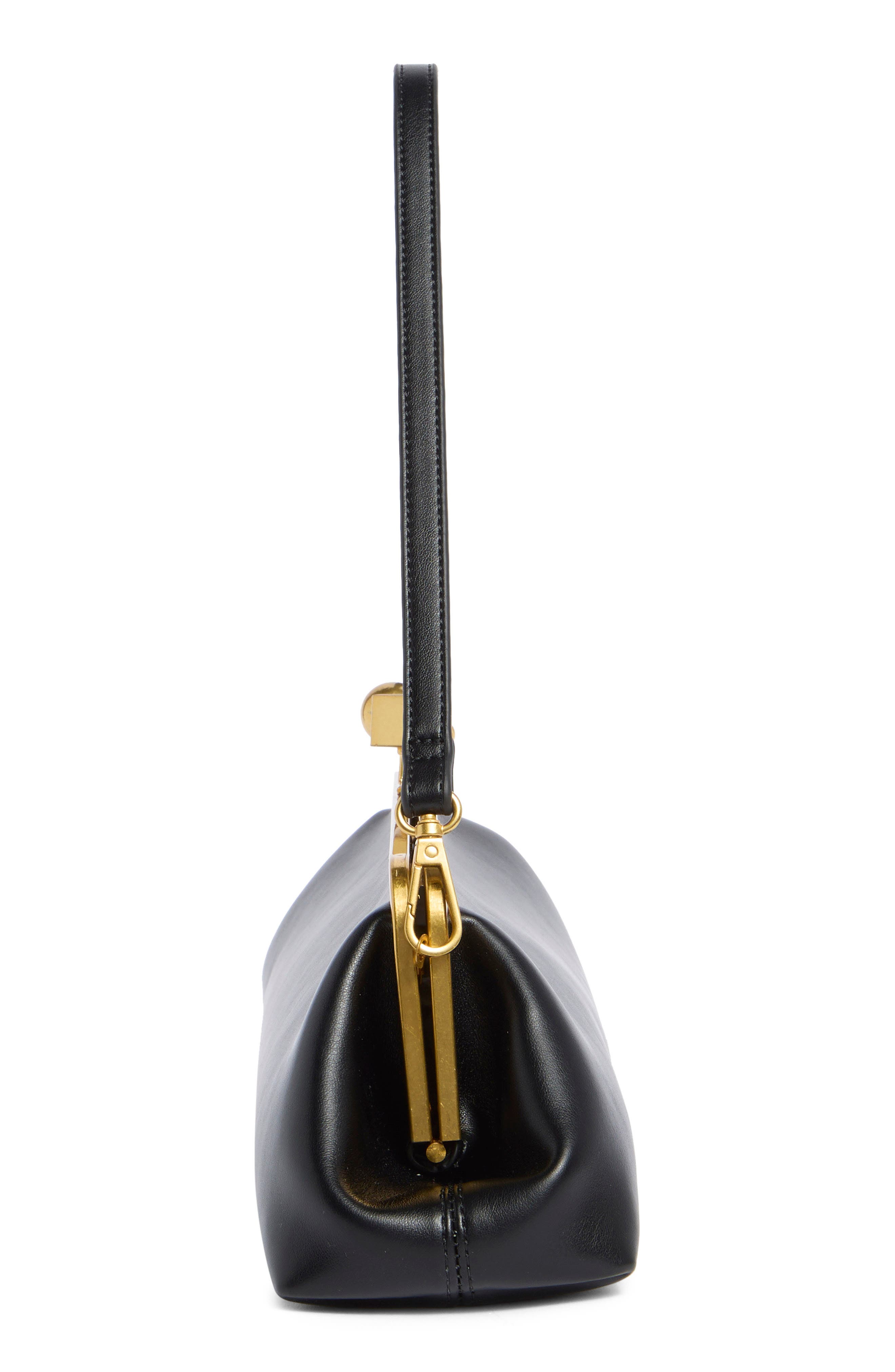 BCBG East/West Frame Shoulder Bag, Alternate, color, Black