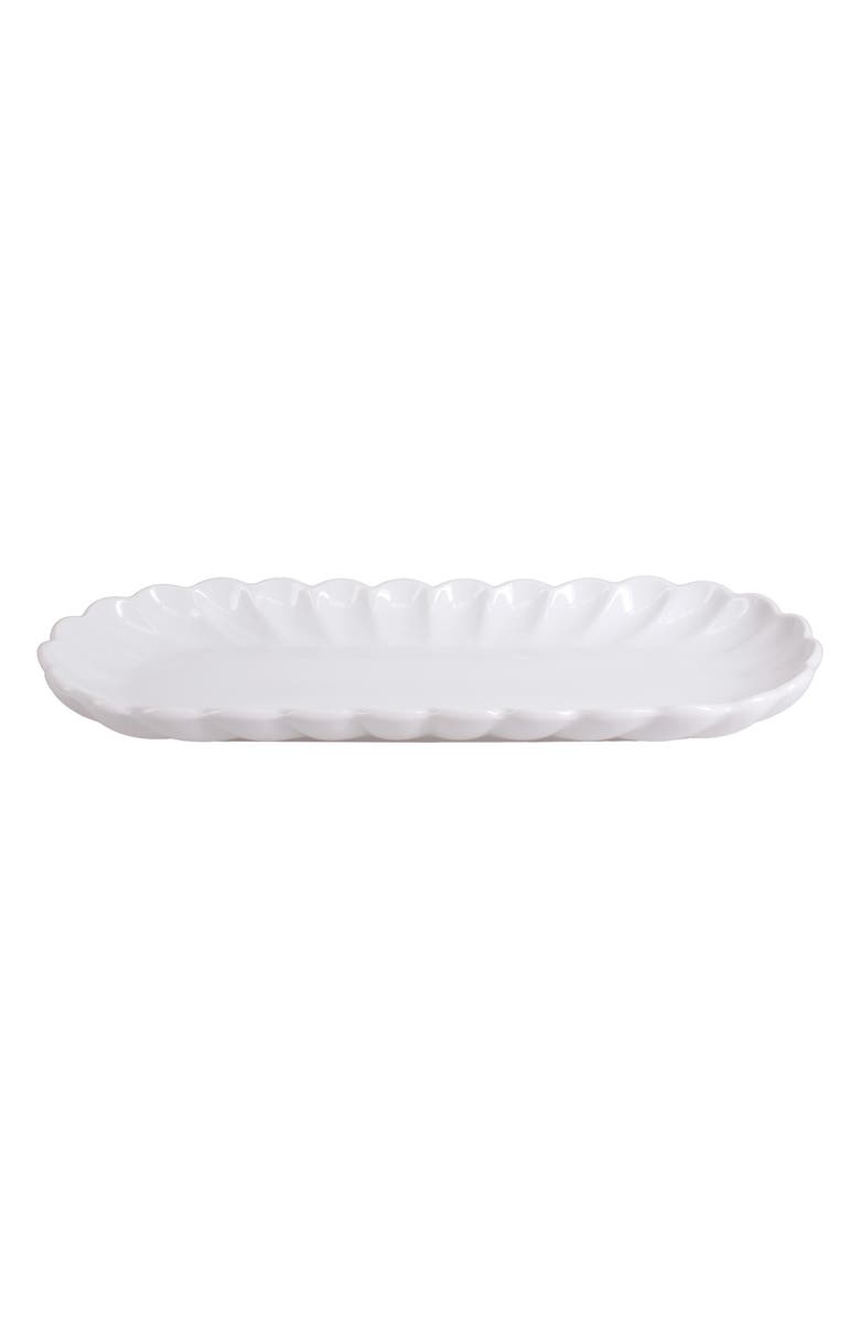 BIA Cordon Bleu Petal Set of 2 Oblong Serving Platters Set, Alternate, color, White