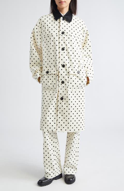 Gender Inclusive Porter Polka Dot Coat