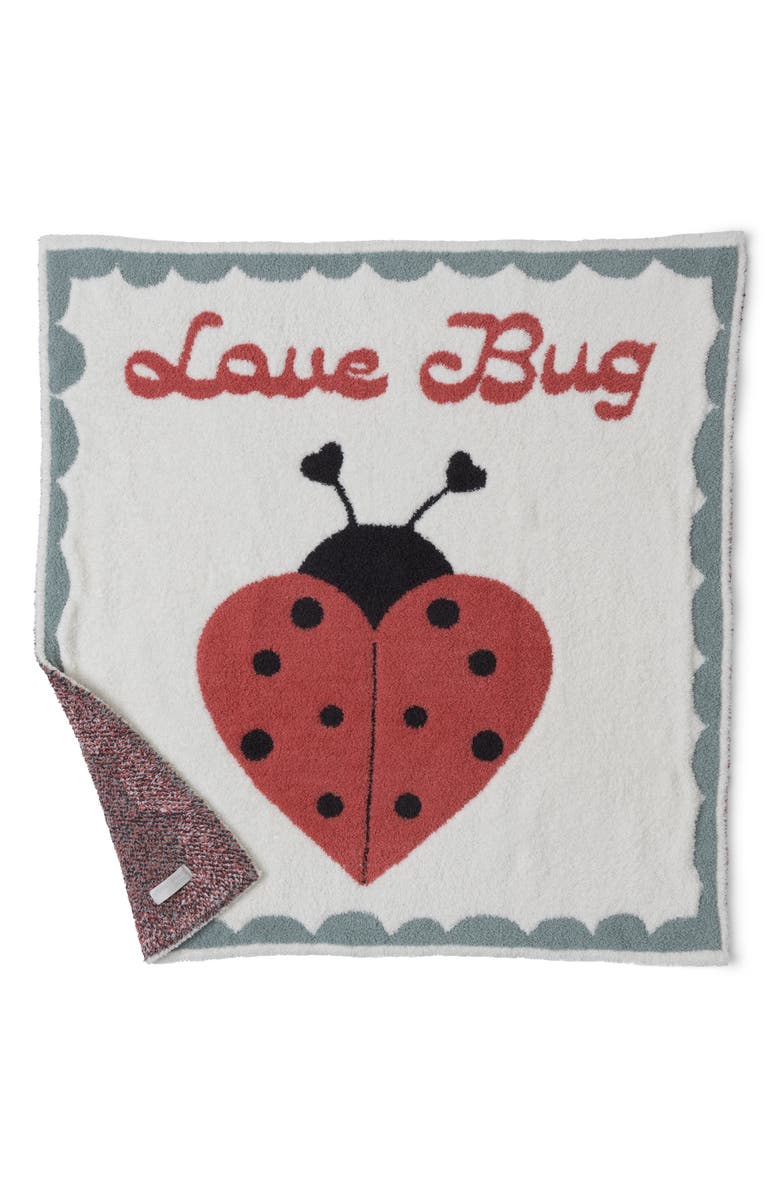 Barefoot Dreams<sup>®</sup> CozyChic<sup>®</sup> Love Bug Receiving Blanket, Alternate, color, 