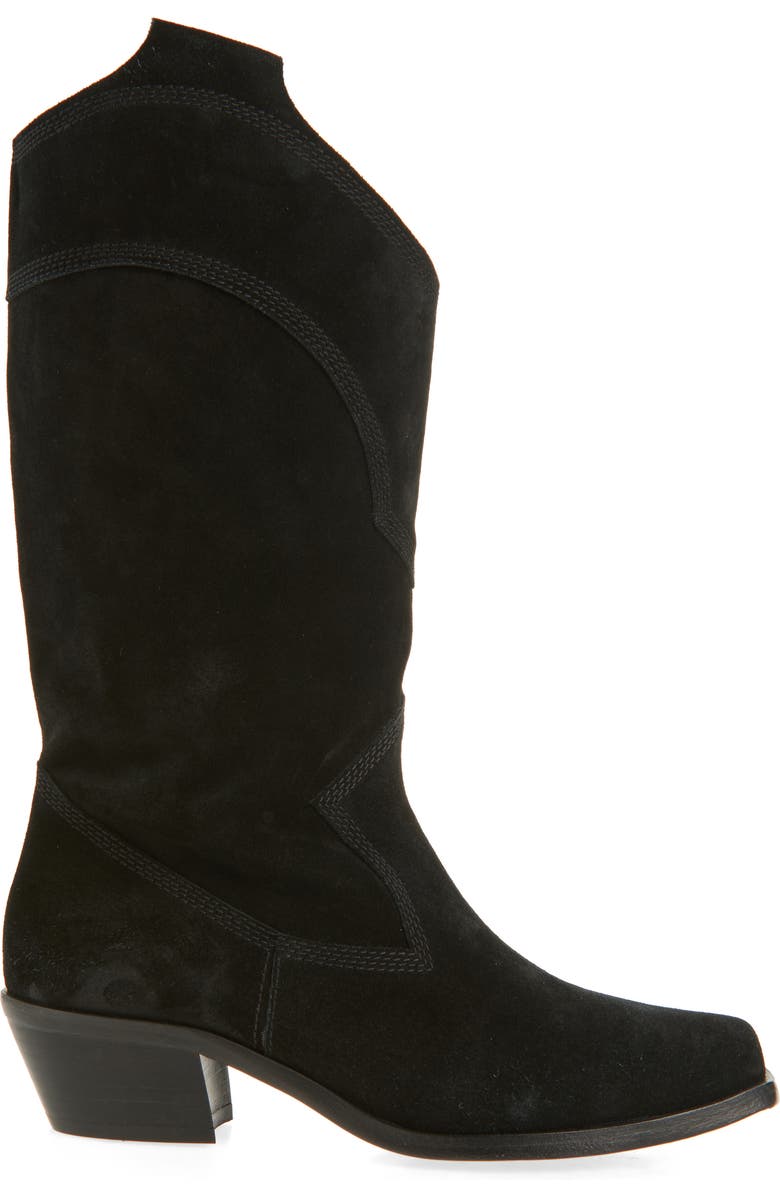 Pedro Garcia Britta Western Boot, Alternate, color, Black Velour