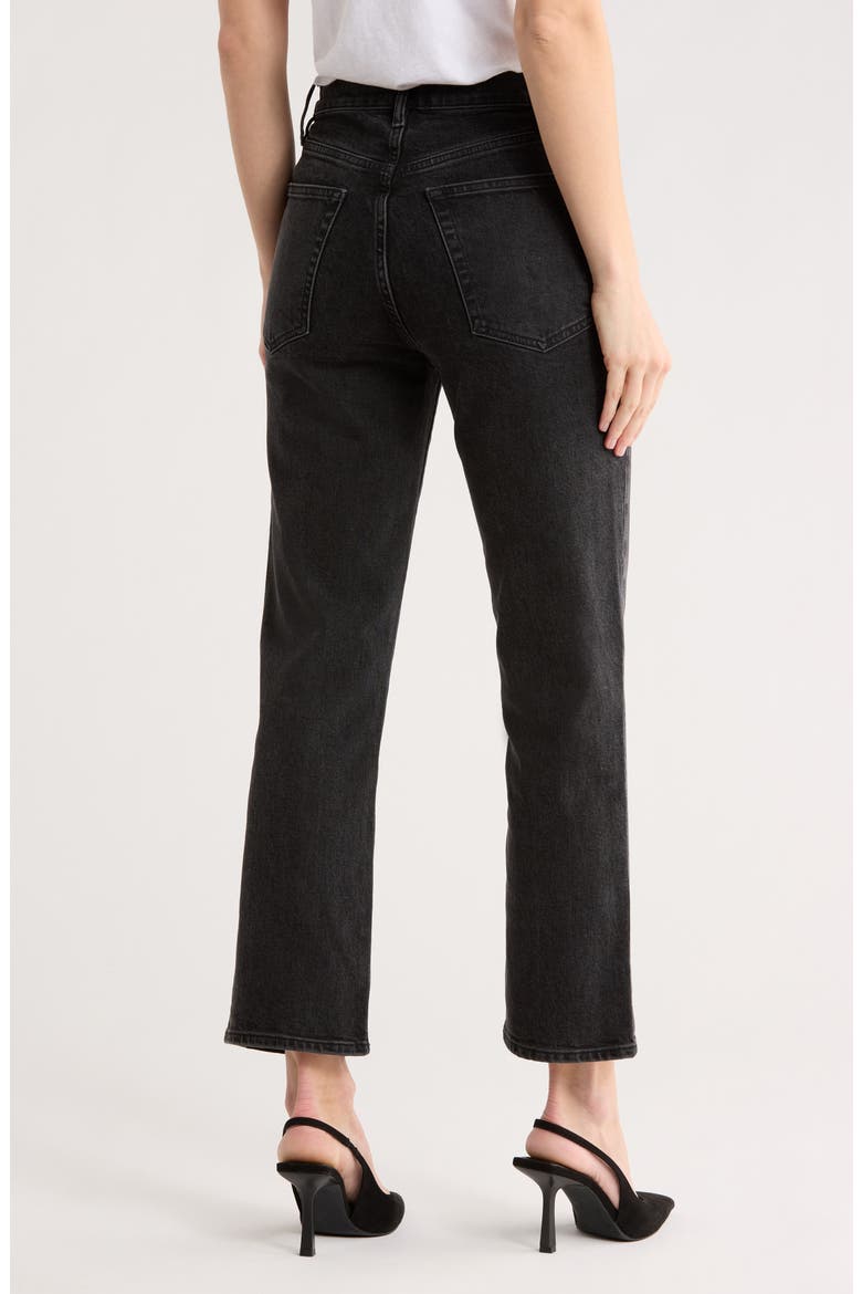 The Ruler High Waist Ankle Straight Leg Jeans, Alternate, color, DECO