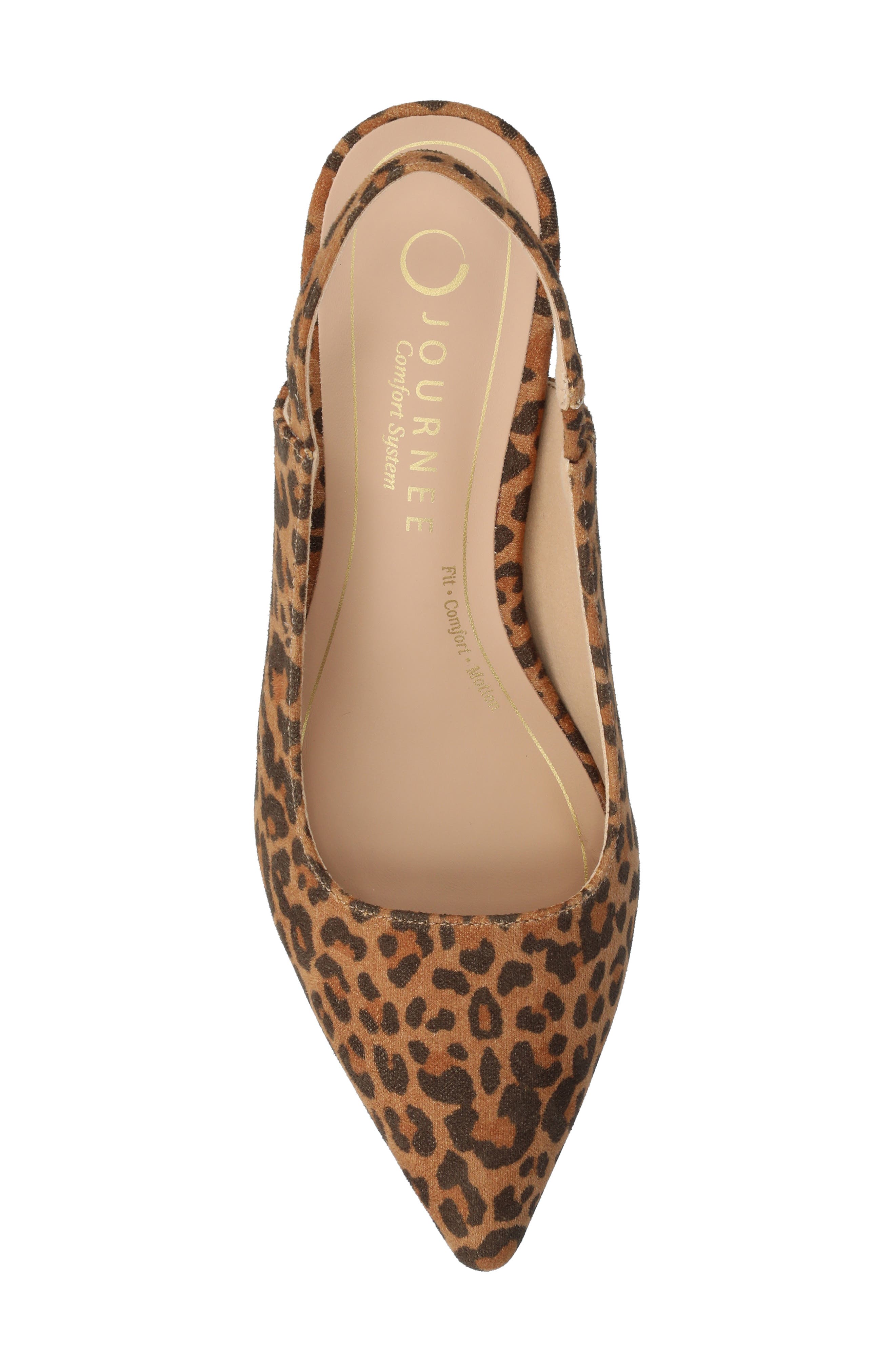 Paulina Slingback Pump, Alternate, color, LEOPARD/CAMEL PRINT
