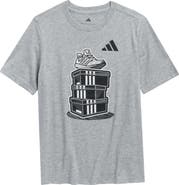 adidas Kids' Short Sleeve Stacked Shoebox T-Shirt
