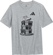 adidas Kids' Short Sleeve Stacked Shoebox T-Shirt