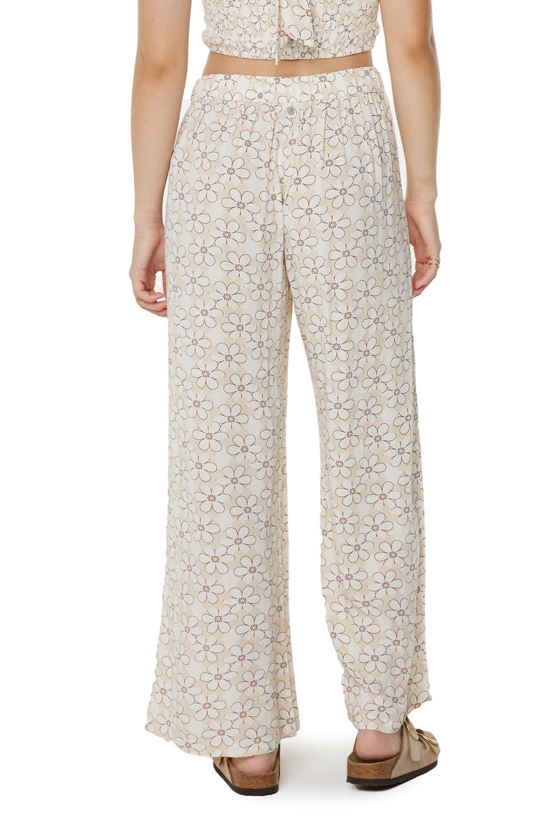 Midnight Avenue Wide Leg Pants, Alternate, color, SNOW WHITE DAISY DAZE PRINT