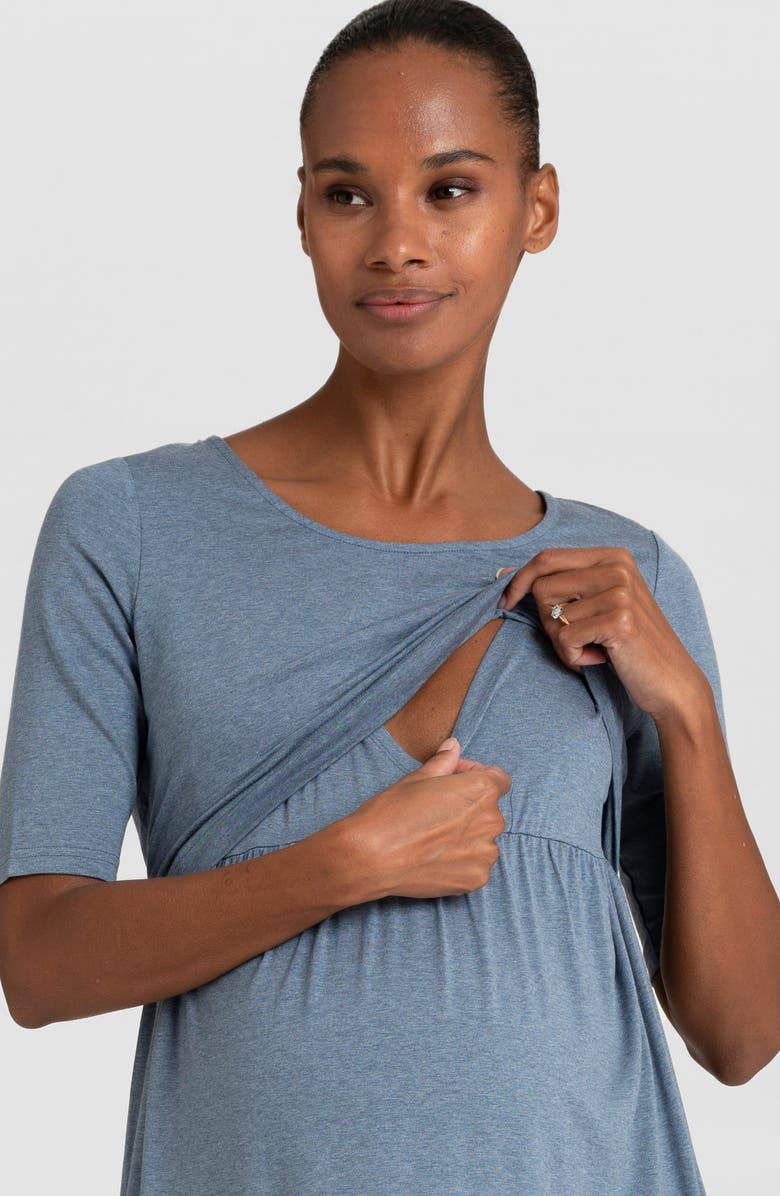 Seraphine 2-Pack Maternity/Nursing Nightgowns, Alternate, color, 