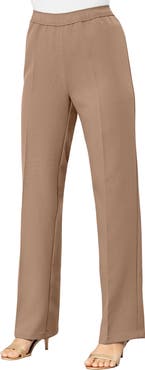 Roaman's Plus Size Wide Leg Bend Over® Pant
