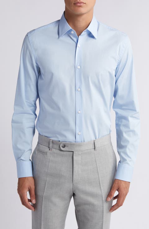 Hank Kent Slim Fit Dress Shirt (Regular & Big)