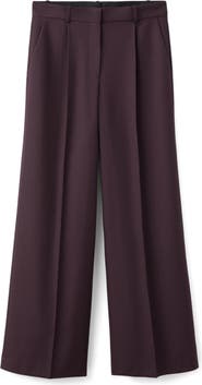 MANGO Hidra Seamed Wide Leg Pants