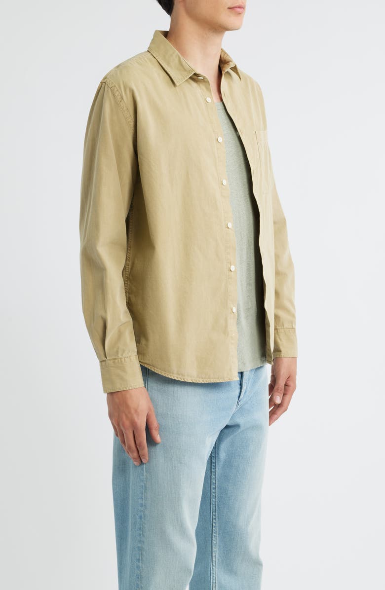 ALEX CRANE Pac Organic Cotton Button-Up Shirt, Alternate, color, Clay